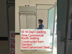 10-14 روز زمان تحویل صندلی های غرفه های تجاری ساخته شده از فولاد ضد زنگ / فولاد گالوانیزه