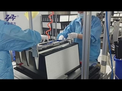 قاب فولادی گالوانیزه V بانک فیلتر HEPA، 0.3um فیلتر هوا H13 ظرفیت گرد و غبار بالا