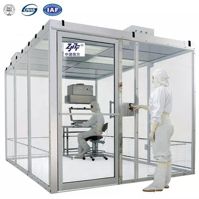GMP Modular Clean Room Booth ISO 5 6 7 8 جریان لمینی بدون گرد و غبار
