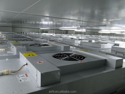 99.99٪ H14 HEPA اندازه واحد فیلتر فن FFU 575*575*320 میلی متر برای سیستم تصفیه هوای اتاق تمیز صنعتی