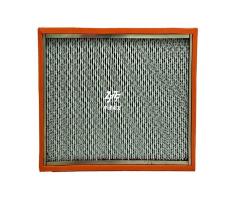صنعت کارخانه نیمه هادی H14 H13 250°C فیبر شیشه ای فیلتر HEPA، پانل فیلتر هوا مقاوم به دمای بالا