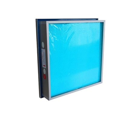 تانک مایع فیلتر صنعتی HEPA AHU فیلتر فیبر شیشه ای مصنوعی مینی پلیت کارایی بالا