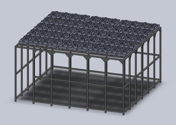 شاسی اتاق تمیز ماژولار با سطح سر و صدا کمتر از 65dB کنترل فشار مثبت / منفی H14/H13 Hepa