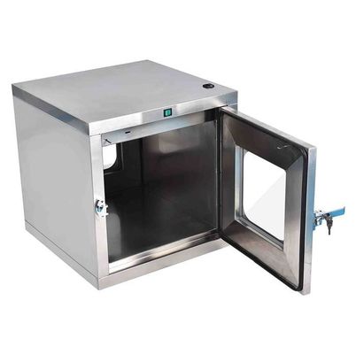 صنعت سفارشی حمام هوا پنجره انتقال اتاق تمیز جعبه عبور الکترونیکی مکانیکی Interlock فولاد ضد زنگ