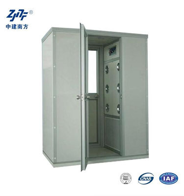 110 ولت 220 ولت SUS304 فولاد ضد زنگ کم سر و صدا اتاق تمیز دوش هوا کابینت ، 12 نوزل 99.99% فولاد ضد زنگ اتاق دوش هوا