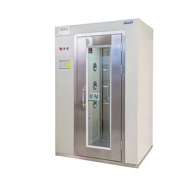 دستگاه تمیز کردن ماژولار قدرت 3-مروارید دوش هوا اتاق تمیز با صفحه نمایش ال ای دی درب شاتر و سرعت سریع هوا 22-25 M/S