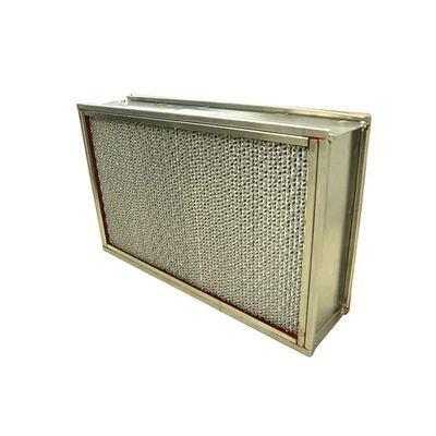 250°C فیلتر صنعتی HEPA فولاد ضد زنگ مقاوم در برابر دمای بالا H13 H14
