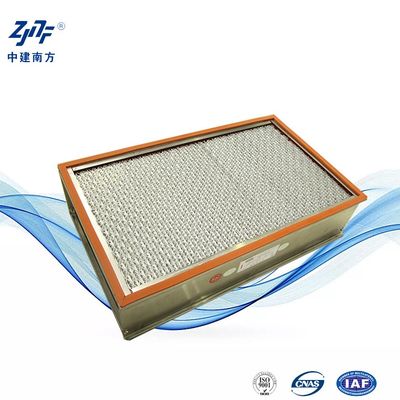فیلتر صنعتی HEPA فولاد ضد زنگ مقاوم در برابر دمای بالا برای HVAC