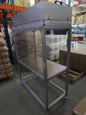 روشنایی فلوروسنت بنچ تمیز جریان هوا لامینری کلاس 100 تمیز 1000-1200m3/H حجم هوا