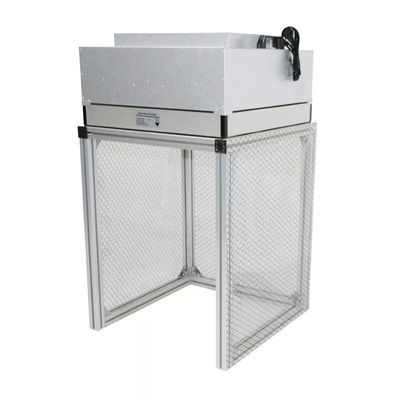 99.99% 0.3um کارایی لوله هوا و آب رولی کابینت جریان لامینر افقی HEPA H14/U15 نوع فیلتر آلومینیوم / فولاد ضد زنگ