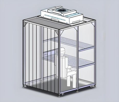 نصب آسان اتاق تمیز ماژولار سفارشی برای عملکرد بهینه در عملیات کارخانه تولید