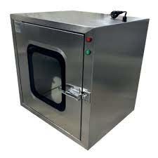 جعبه عبور اتاق تمیز صنعت نوری با عبور قفل هوا و موانع هوا در نقره