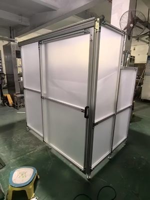 غرفه اتاق تمیز با فشار مثبت و چرخه نصب کوتاه با محفظه شفاف