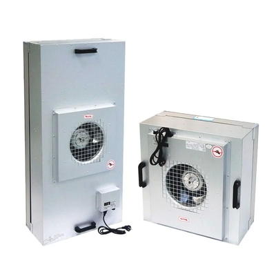 آزمایشگاه اتاق تمیز FFU واحد فیلتر فن HEPA 870 * 570 * 69 میلی متر فولاد ضد زنگ / آلومینیوم برای کارایی خالص