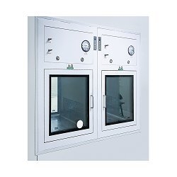 جعبه عبور اتاق پاک دو درب قابل تنظیم با نور UV