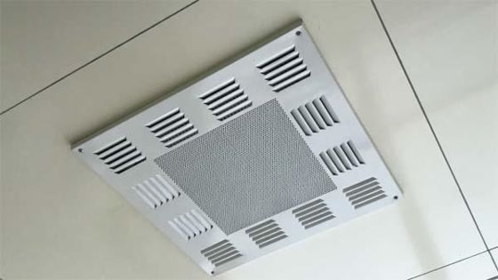 خروجی هوای ورودی HEPA H14 با راندمان 99.99% برای ذرات 0.3 میکرومتر مطابق با استاندارد ISO14644-1