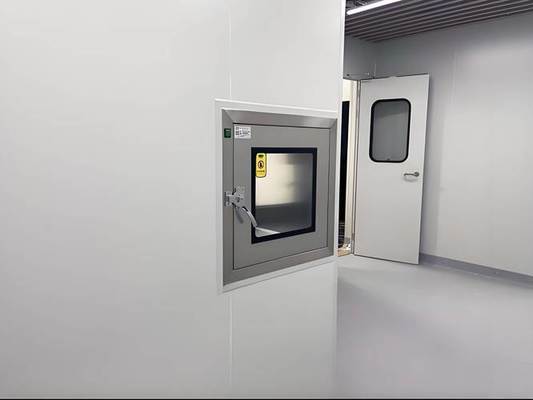 کابینت عبور اتاق تمیز برای انتقال مقادیر کنترل شده محل بسته فعال کردن بازیافت کردن درهای همزمان را باز نکنید
