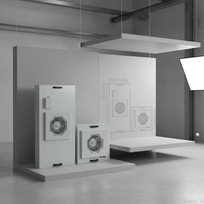 واحد فیلتر فن FFU حرفه ای با فیلتر H14 HEPA SUS304 فریم فولاد ضد زنگ و کنترل سه سرعت